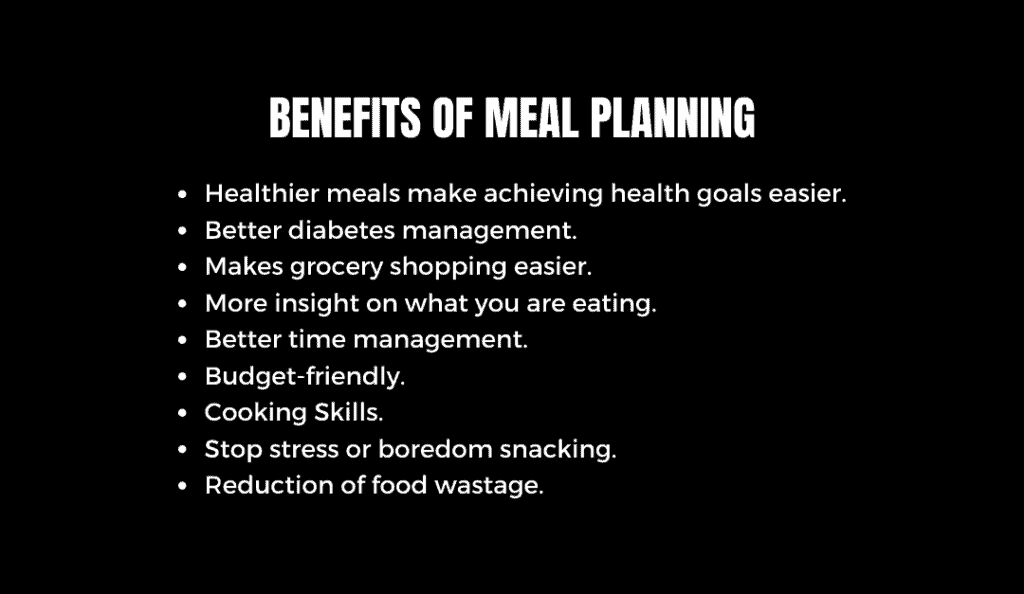The Benefits of Meal Planning - The Healthy Eating Hub