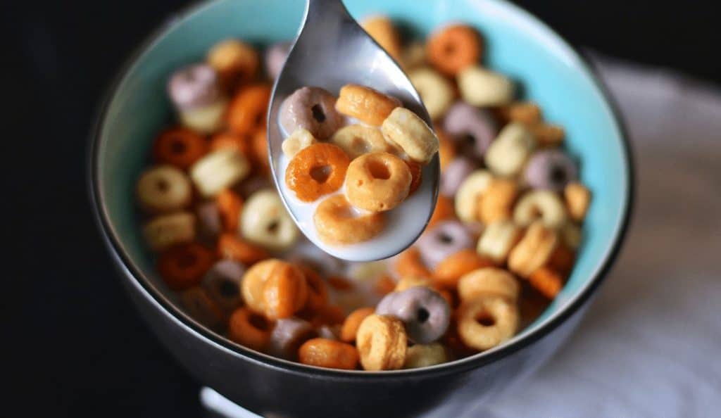 Breakfast cereals with added sugar