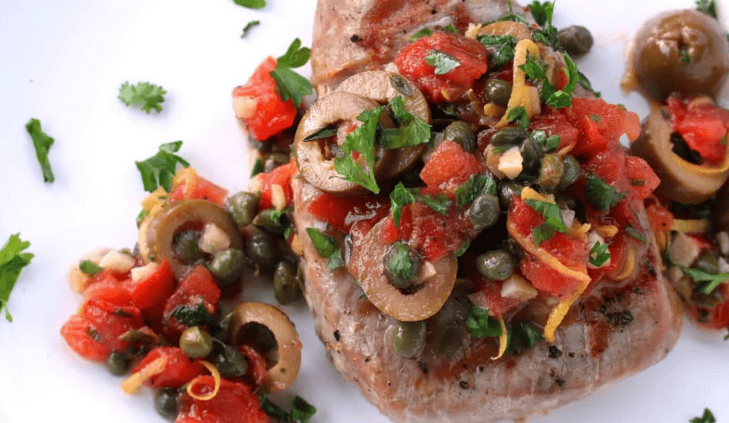 Grilled Tuna Steaks, healthy dinner