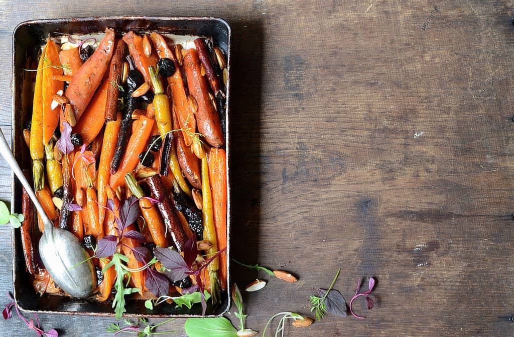 Roasted Baby Carrots and Sweet Potatoes Easter dishes