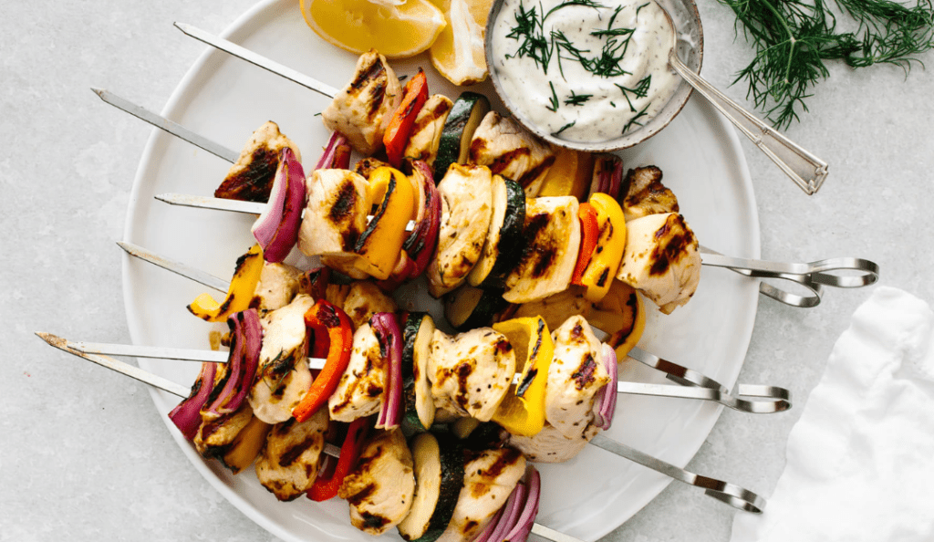 Grill Veggie and Fruit Kabobs