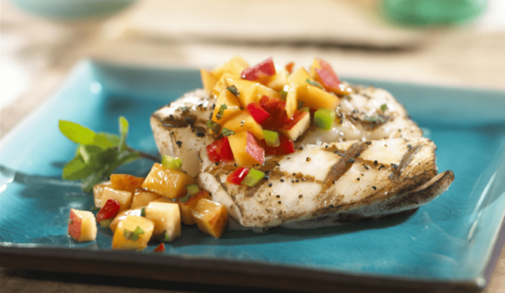 Grilled Tilapia with Mixed Fruits